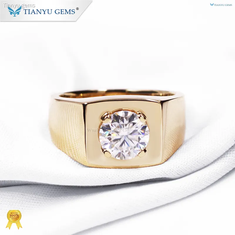 mens 18k gold ring at Wholesale Prices | Tianyu gems 1