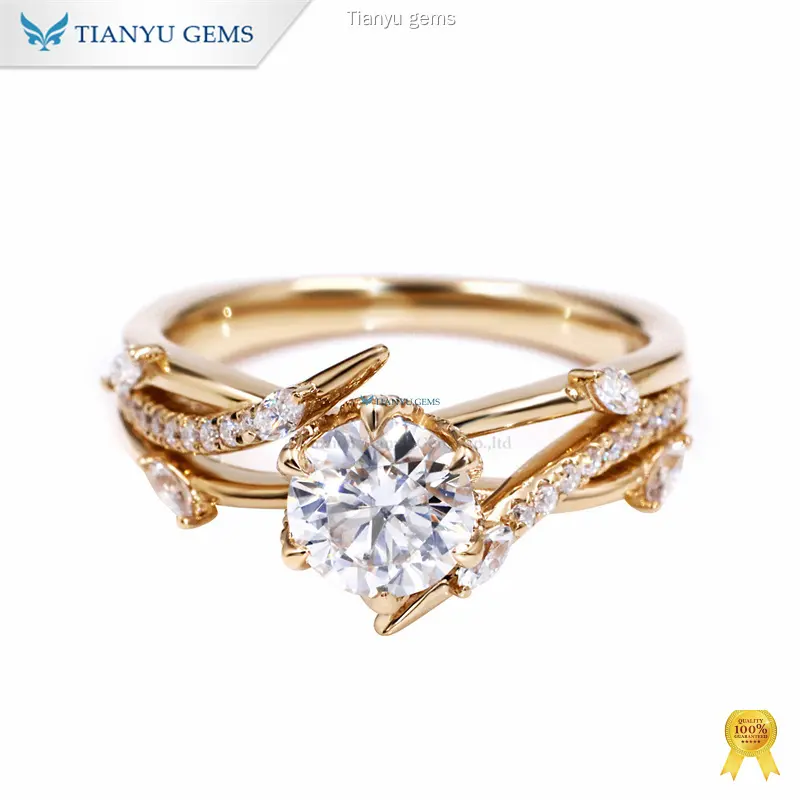 Latest unique engagement rings for women Manufacturers | Tianyu gems 1