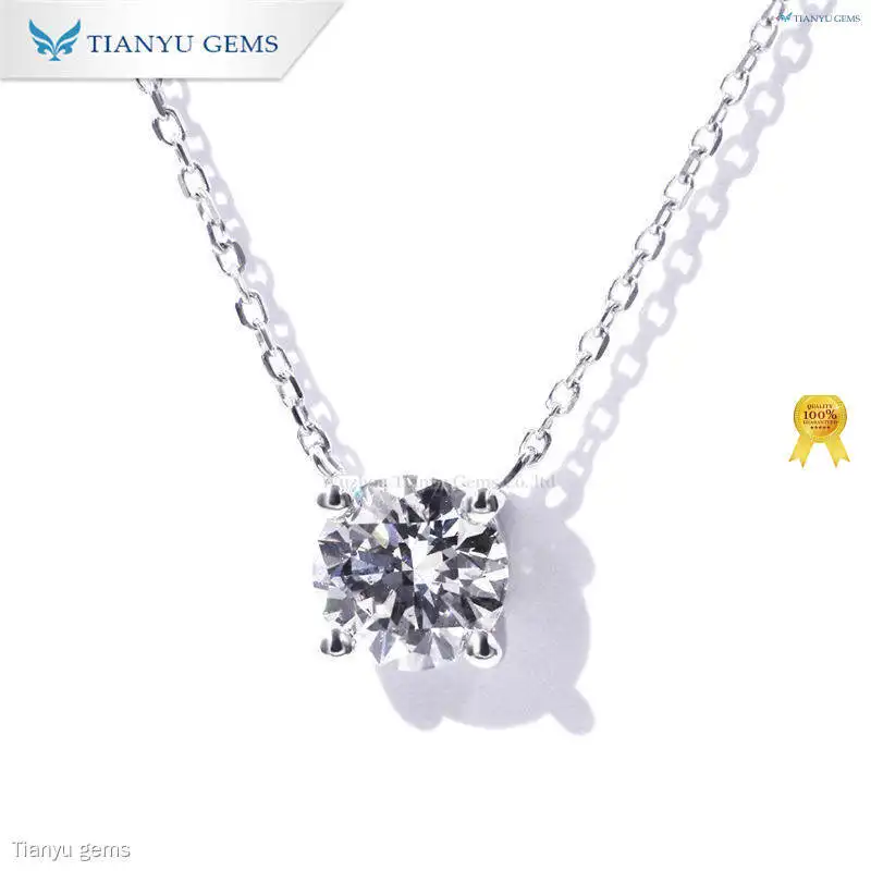 Custom lab diamond necklace for sale Supply Manufacturer | Tianyu gems 1