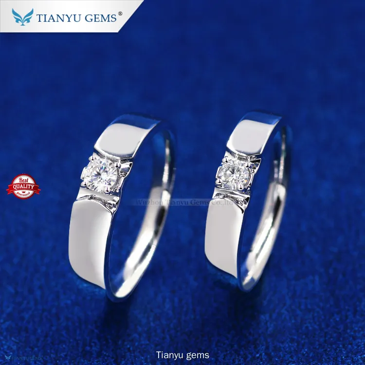 Tianyu gems | Custom women's couple rings gold Company 1