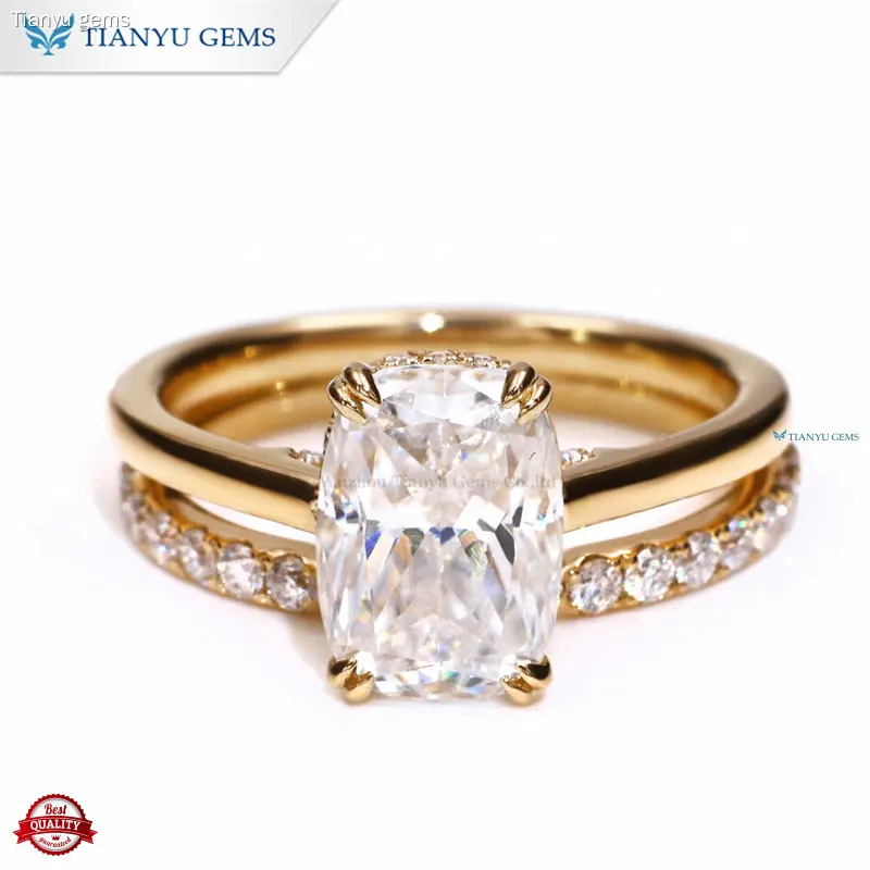 Custom diamond ring set Suppliers Manufacturer | Tianyu gems 1