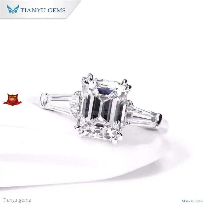 Custom lab grown diamond rings Factory Manufacturer | Tianyu gems 1