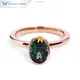 Custom green gemstone engagement rings Company Manufacturer | Tianyu gems 1