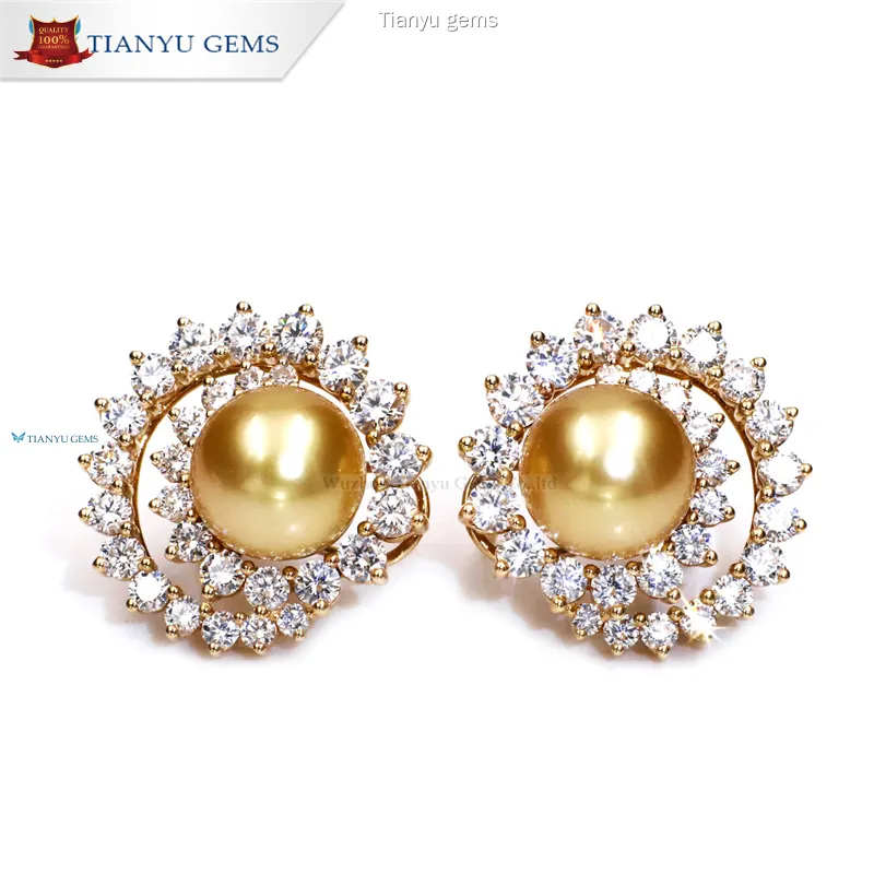High-quality beautiful pearl earrings Suppliers | Tianyu gems 1