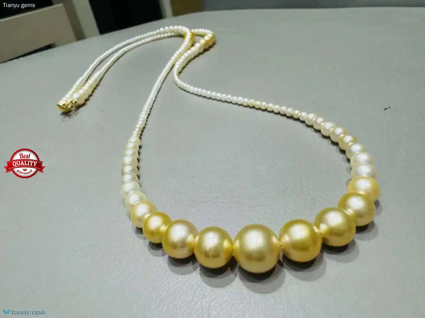 Custom pearl diamond necklace Supply Manufacturer | Tianyu gems 1
