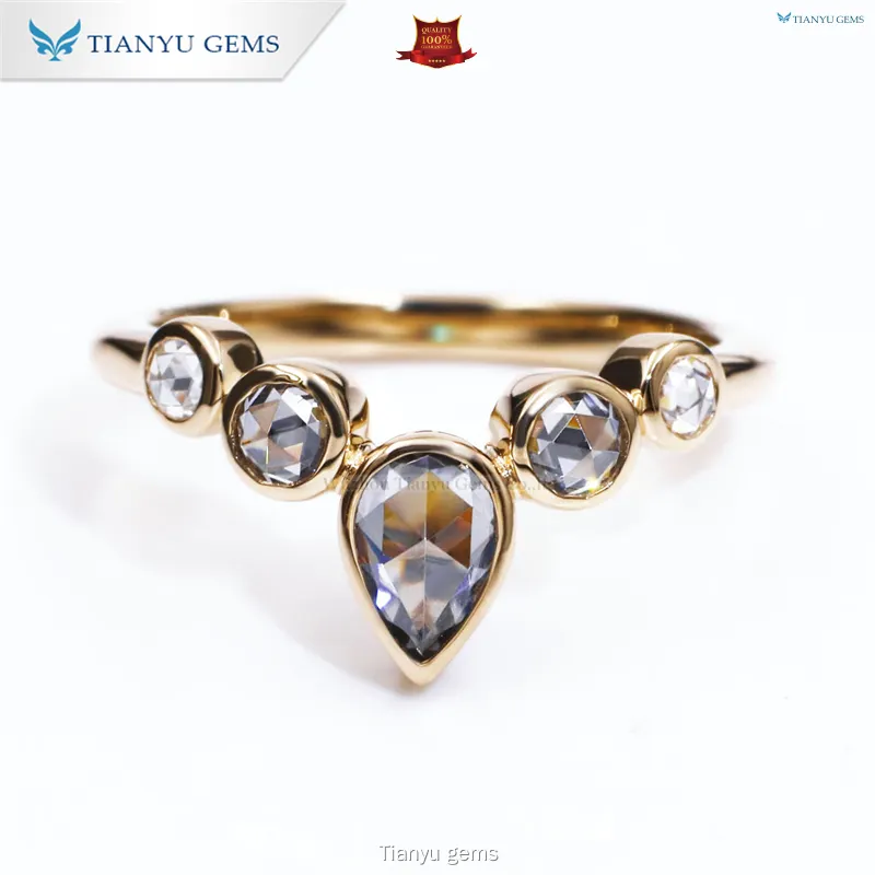 New marriage rings for couples Manufacturers | Tianyu gems 1