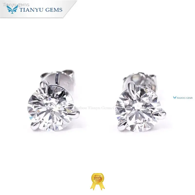lab grown diamond earrings for sale at Wholesale Prices | Tianyu gems 1
