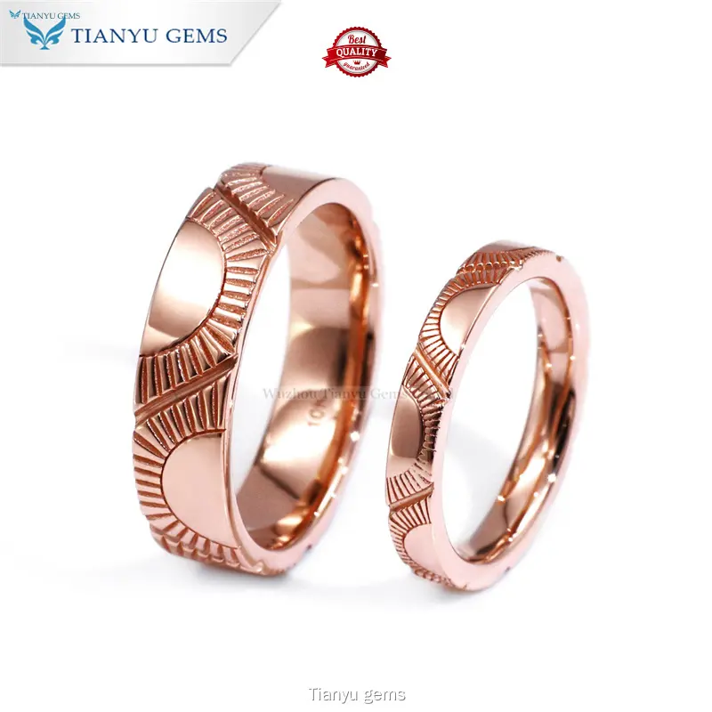 New couple ring in gold for engagement Factory | Tianyu gems 1
