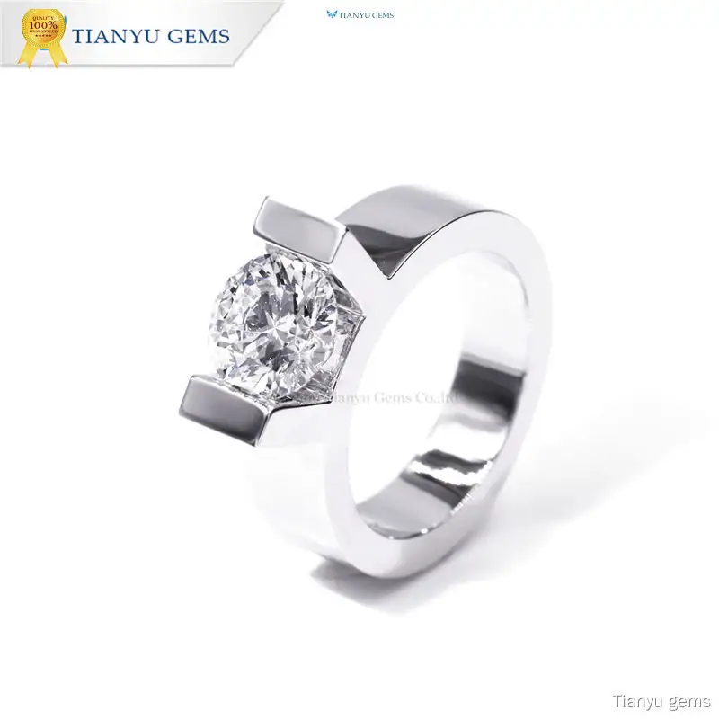 Custom mens diamond engagement rings Suppliers Manufacturer | Tianyu gems 1