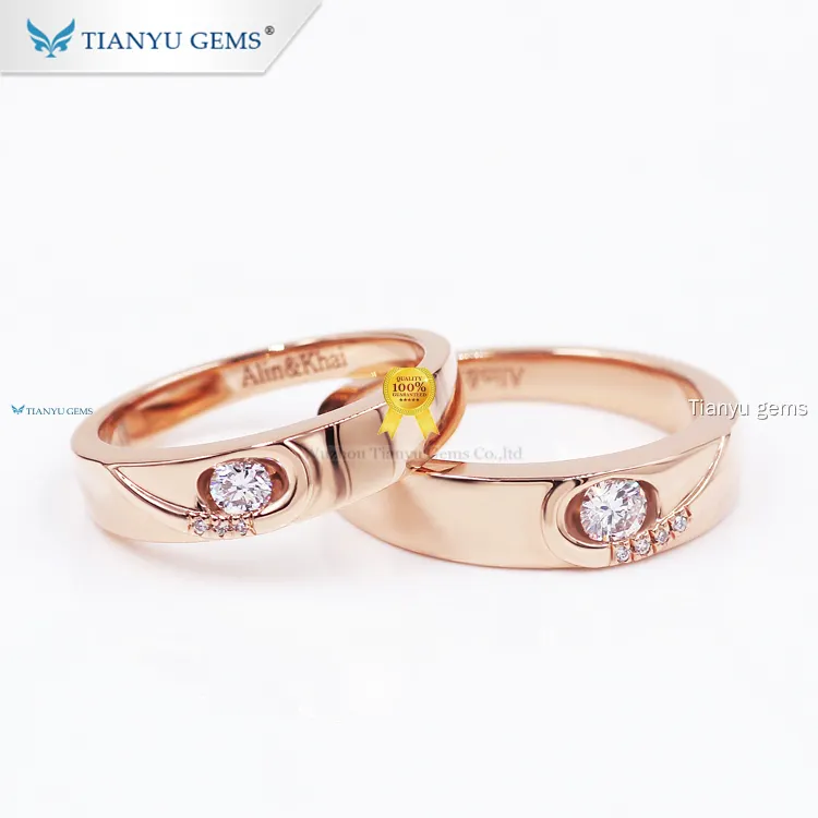 couple rings gold 24k at Wholesale Prices | Tianyu gems 1