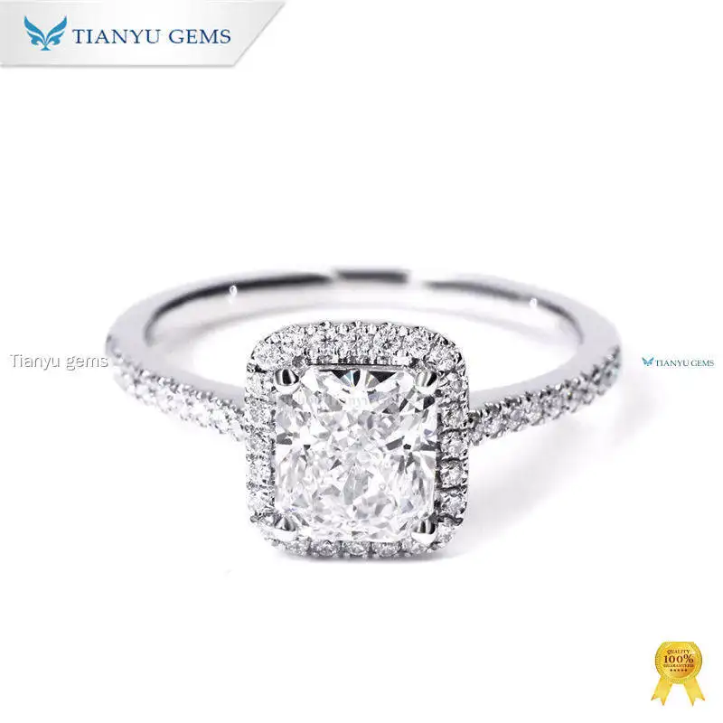 Custom mens lab diamond rings Company Manufacturer | Tianyu gems 1