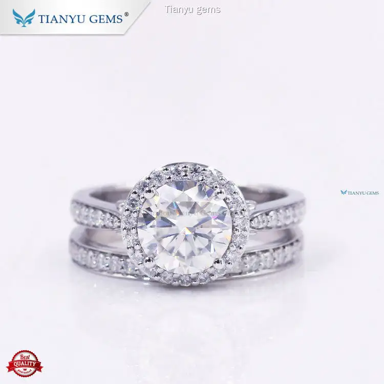 affordable wedding ring sets for her at Wholesale Prices | Tianyu gems 1