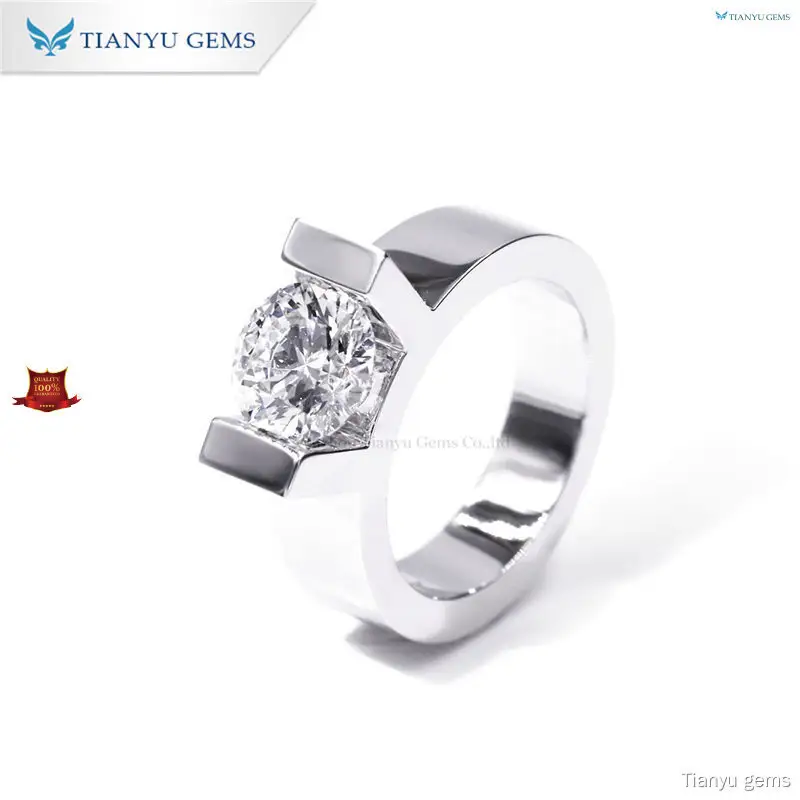 Top men's moissanite rings Suppliers | Tianyu gems 1