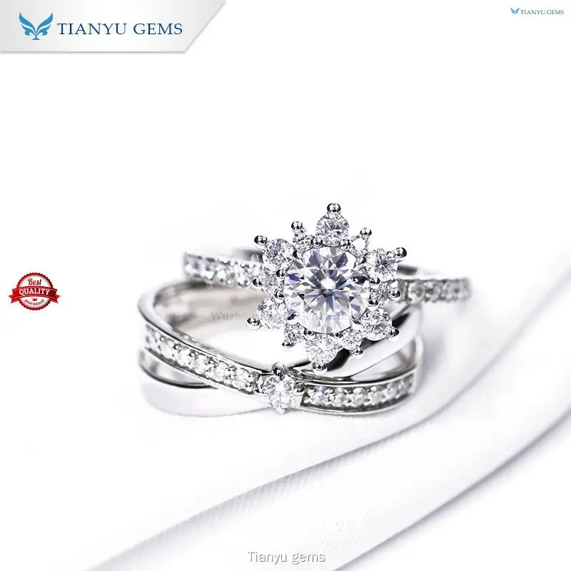 Latest engagement and wedding ring set Manufacturers | Tianyu gems 1