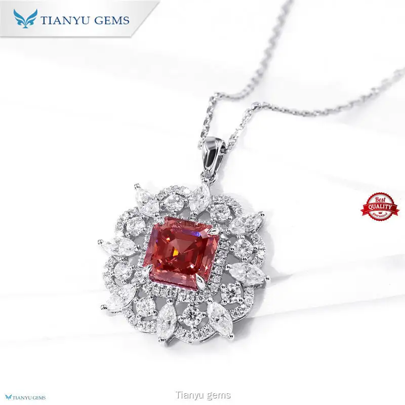 Wholesale lab created diamond necklace Suppliers | Tianyu gems 1