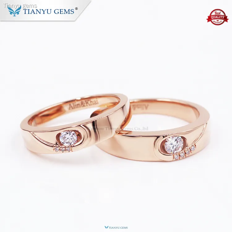 Best women's couple rings gold Supply | Tianyu gems 1