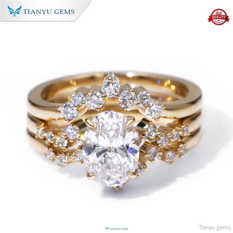 Custom Wedding Ring Sets For Couples Manufacturers Manufacturer | Tianyu gems 1