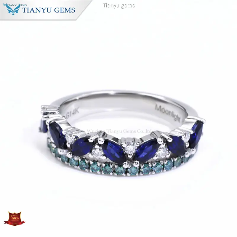 Custom gemstone engagement rings Supply Manufacturer | Tianyu gems 1