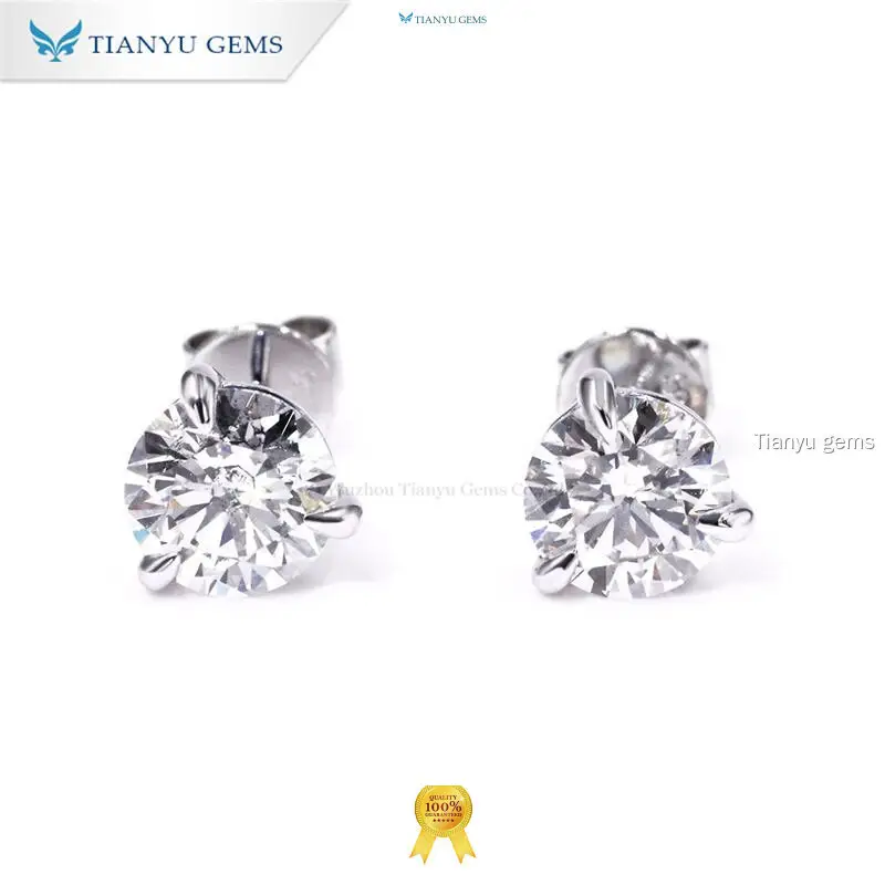 Tianyu gems | Best lab made diamond earrings Company 1