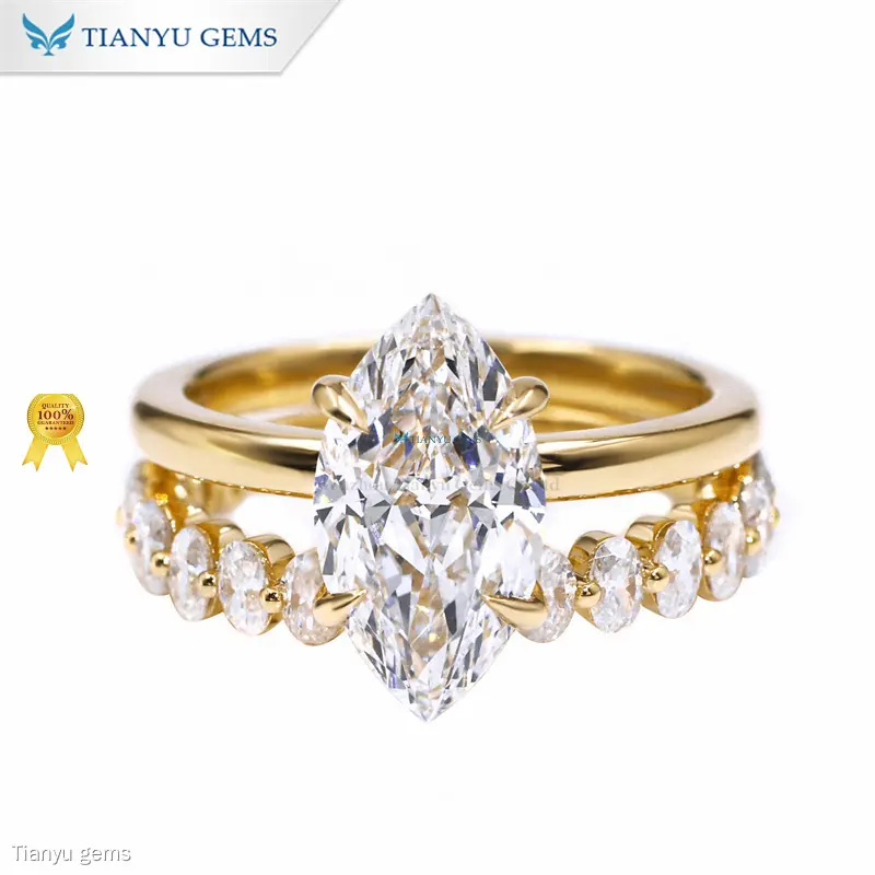 Wholesale affordable wedding ring sets for her Suppliers | Tianyu gems 1