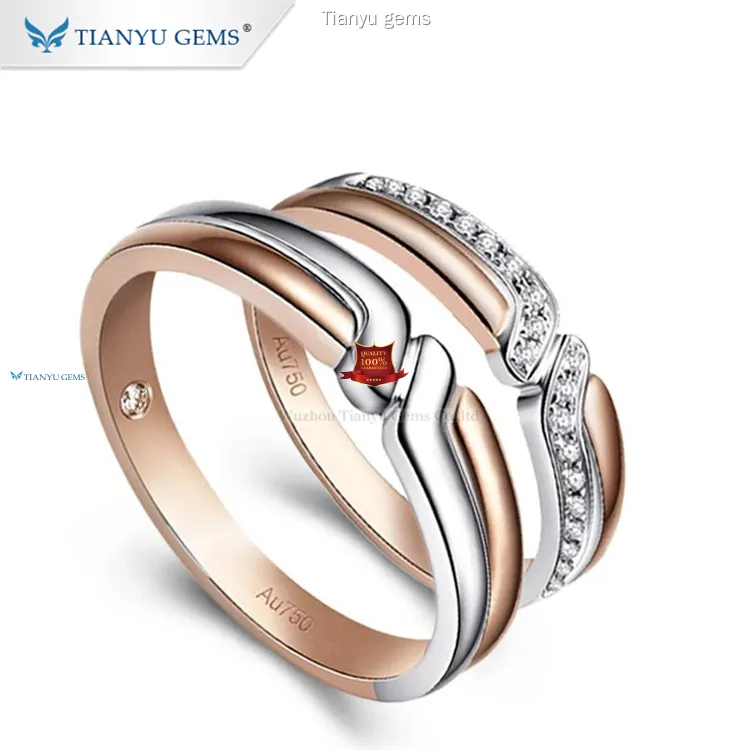 Tianyu gems | Top couple ring with diamond Factory 1