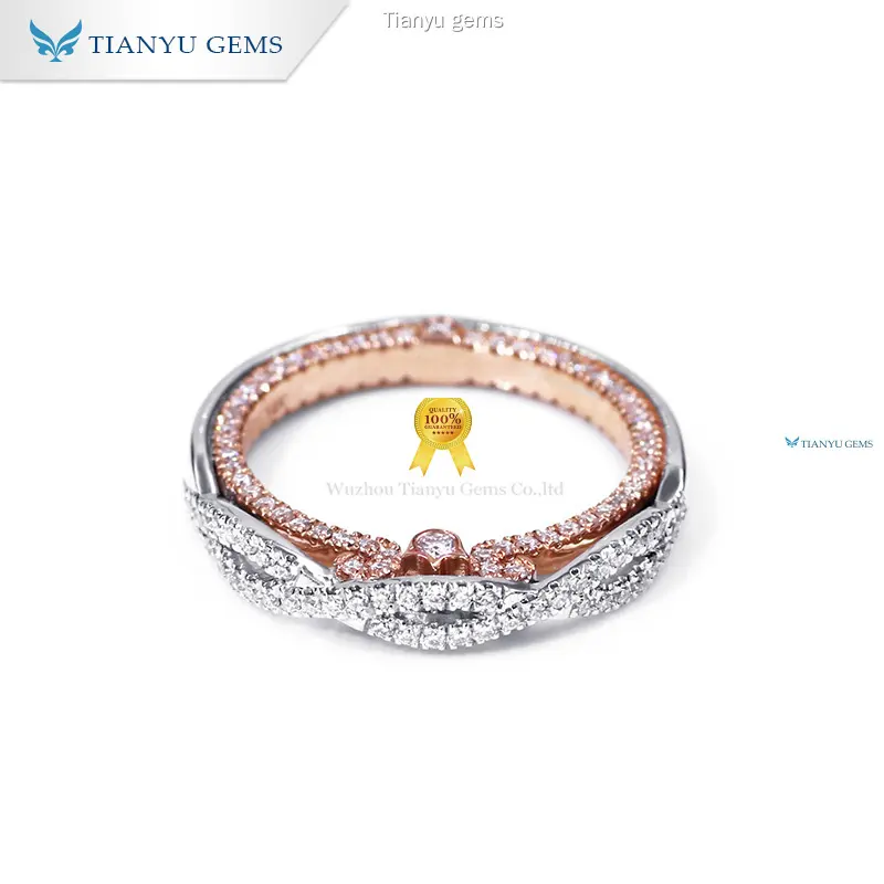 Custom pear shaped wedding ring Manufacturers Manufacturer | Tianyu gems 1