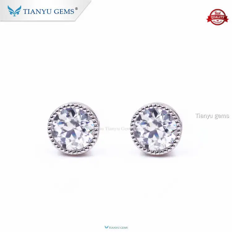 Tianyu gems | Custom lab made diamond earrings Manufacturers 1
