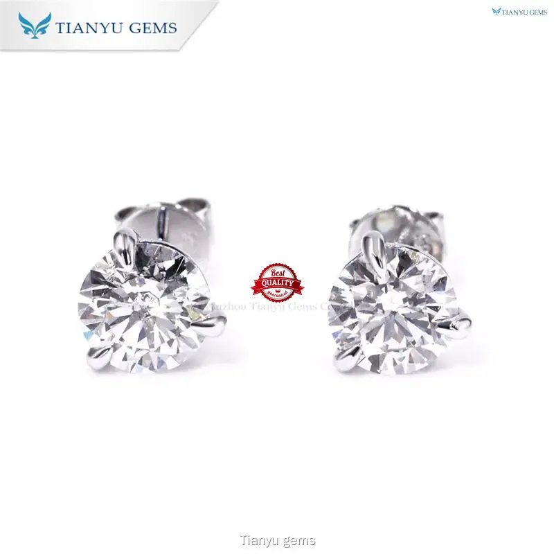 Tianyu gems | Custom lab grown diamond earrings for sale Factory 1