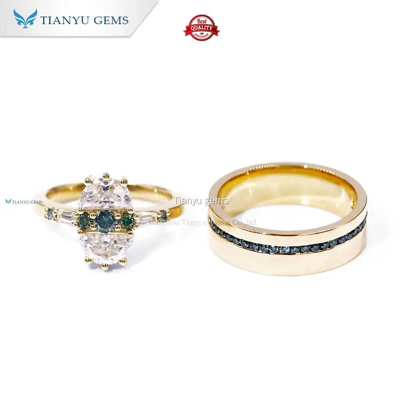 Tianyu gems | Custom wedding latest couple rings gold Company 1