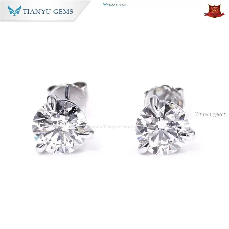 Tianyu gems | Custom lab made diamond earrings Manufacturers1 1