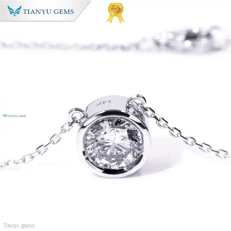 Custom artificial diamond necklace Manufacturers Manufacturer | Tianyu gems 1