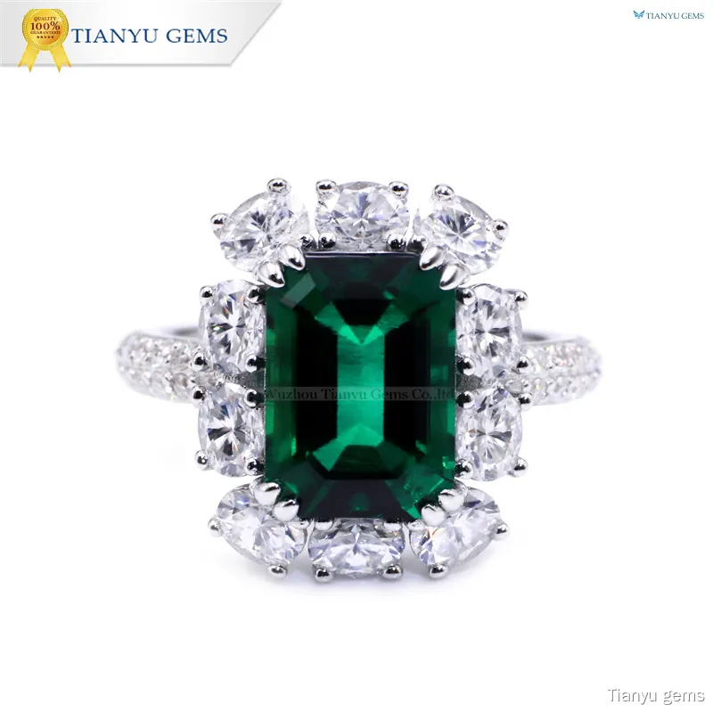 Tianyu gems | High-quality double gemstone ring Suppliers 1