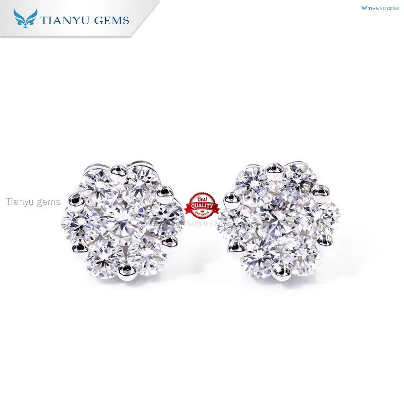 Custom lab diamond earrings for sale Suppliers Manufacturer | Tianyu gems 1