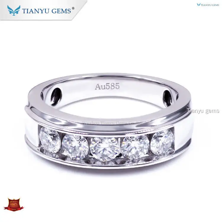 Tianyu gems | Latest unique mens wedding rings Manufacturers 1