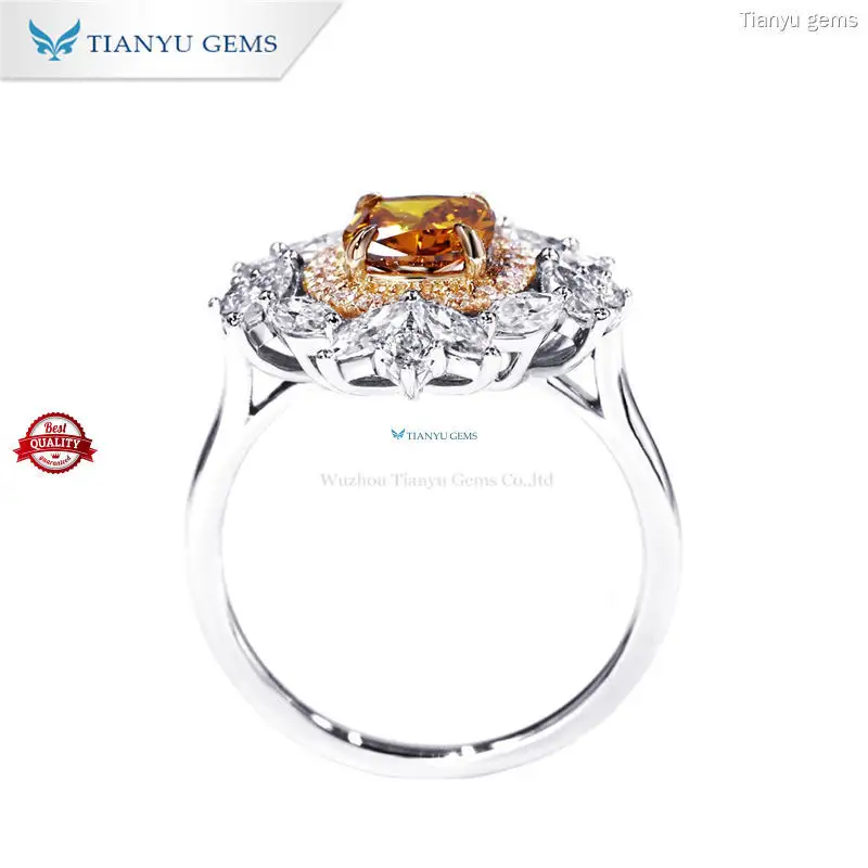 Tianyu gems | Top lab diamond engagement rings Factory 1