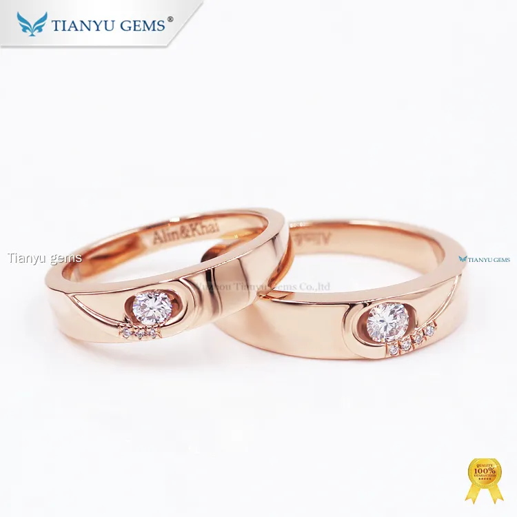 Top couple rings gold 24k Factory | Tianyu gems 1