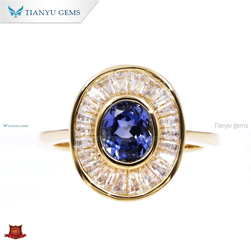 white gold gemstone ring at Wholesale Prices | Tianyu gems 1