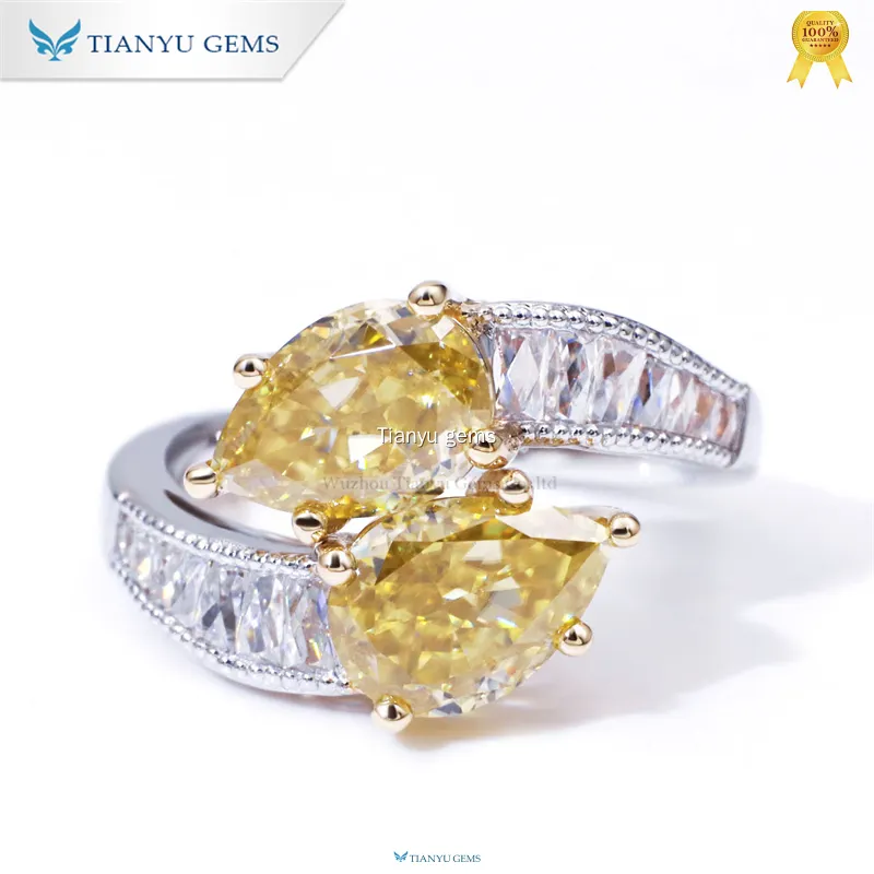 Custom best moissanite engagement rings Manufacturers Manufacturer | Tianyu gems 1