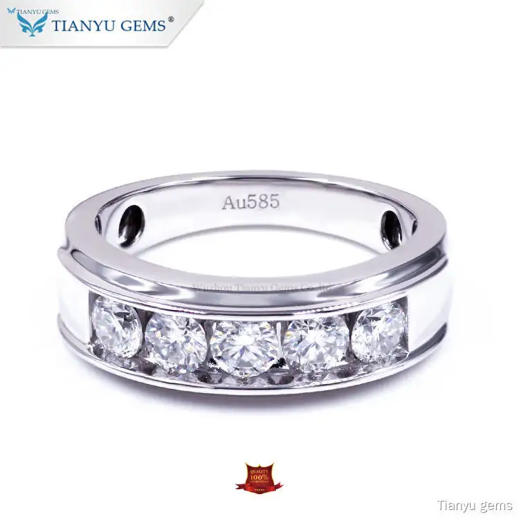 Custom expensive mens wedding bands Supply Manufacturer | Tianyu gems 1