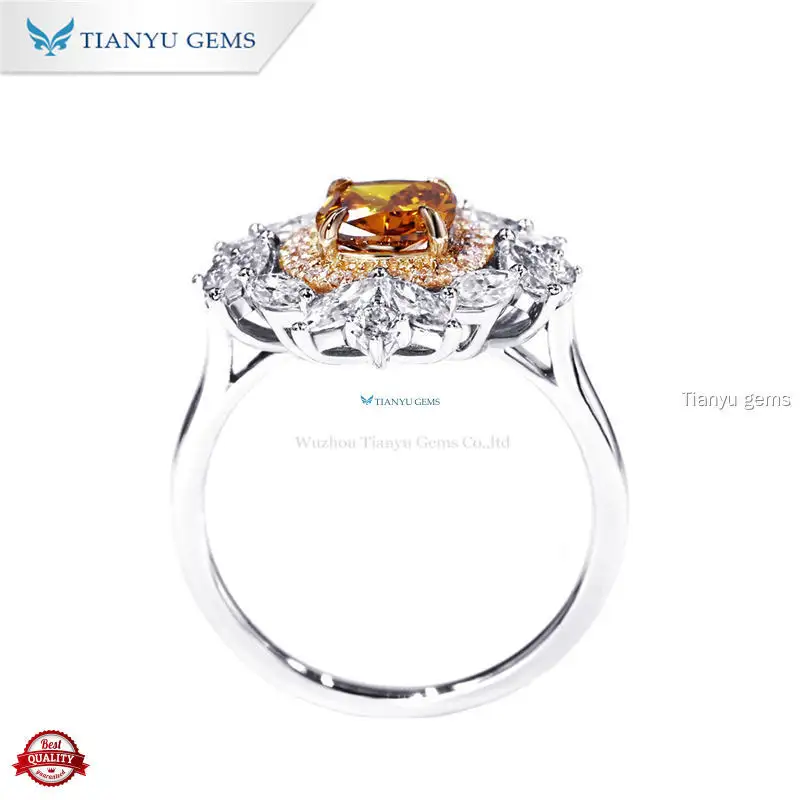 Top lab diamond rings Supply | Tianyu gems 1