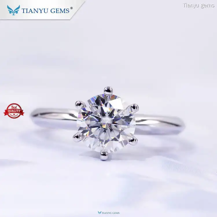 Custom diamond cut engagement rings Manufacturers Manufacturer | Tianyu gems 1