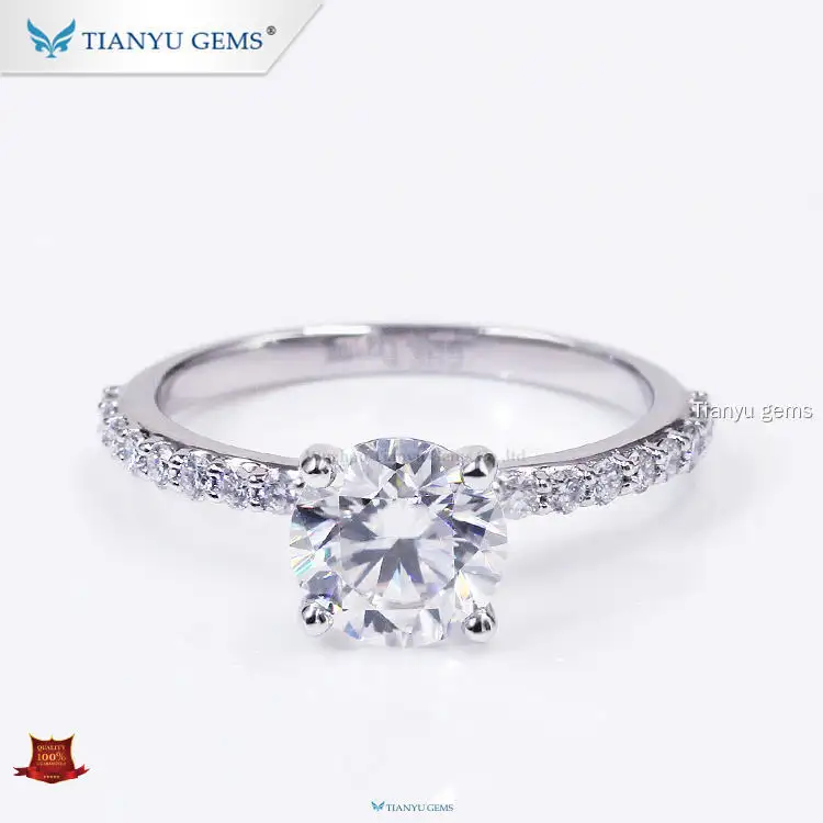 Custom laboratory grown diamond engagement rings Factory Manufacturer | Tianyu gems 1