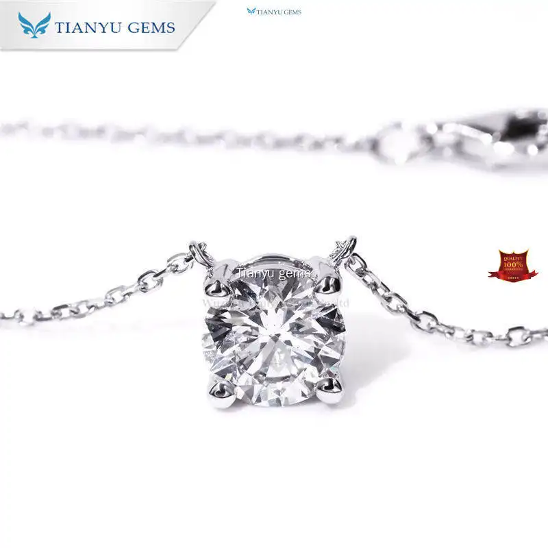 Custom lab grown diamonds necklace Company | Tianyu gems 1