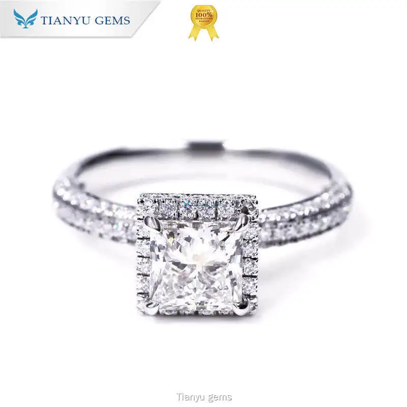 Tianyu gems | High-quality women's lab diamond rings Supply 1