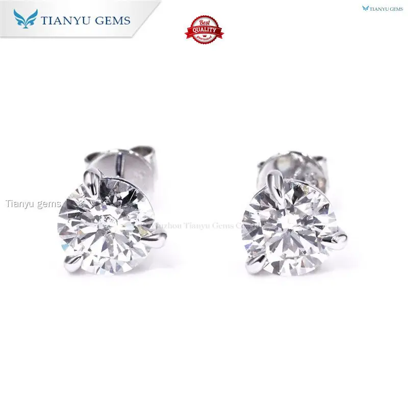 Tianyu gems | Latest lab diamond earrings Suppliers 1