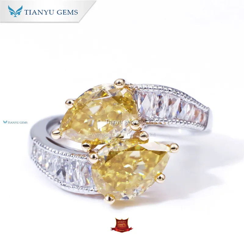 High-quality moissanite engagement rings for women Manufacturers | Tianyu gems 1