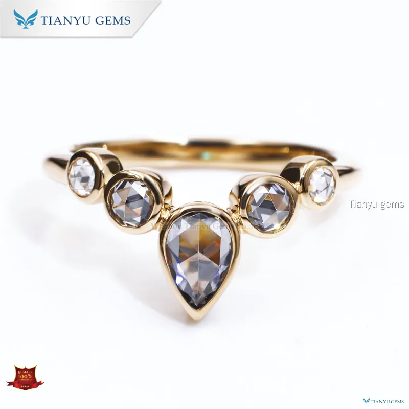 New diamond wedding bands Manufacturers | Tianyu gems 1