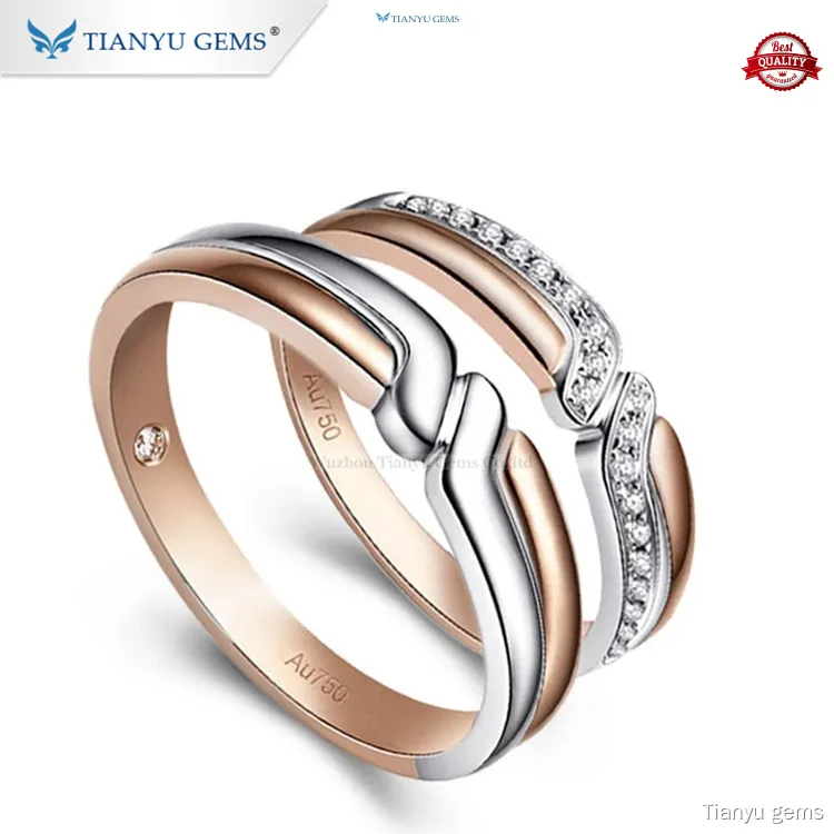 Latest couple engagement rings diamond Suppliers | Tianyu gems 1