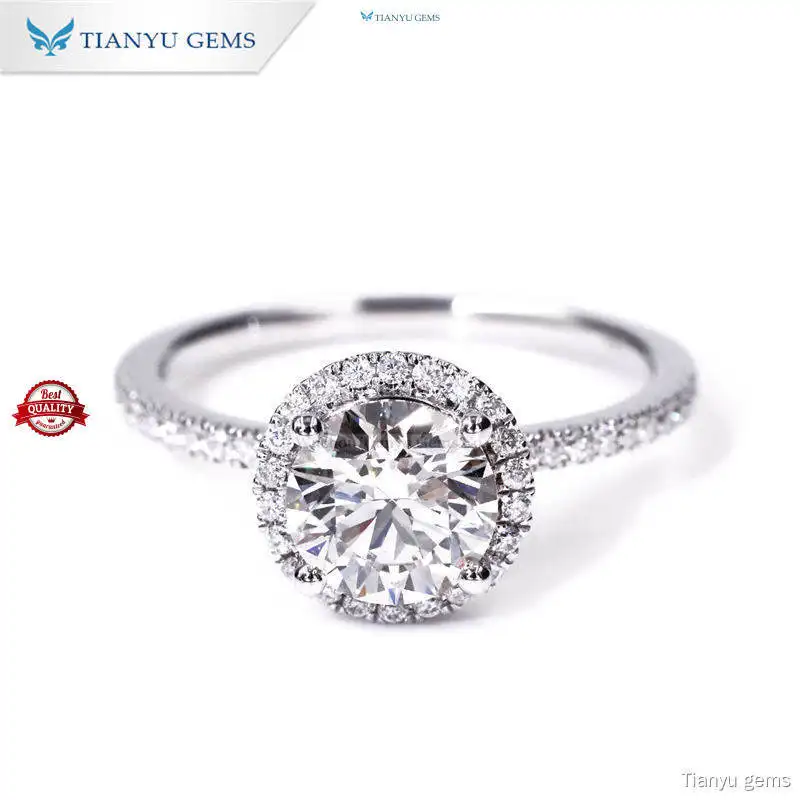 Custom lab diamond rings Company Manufacturer | Tianyu gems 1