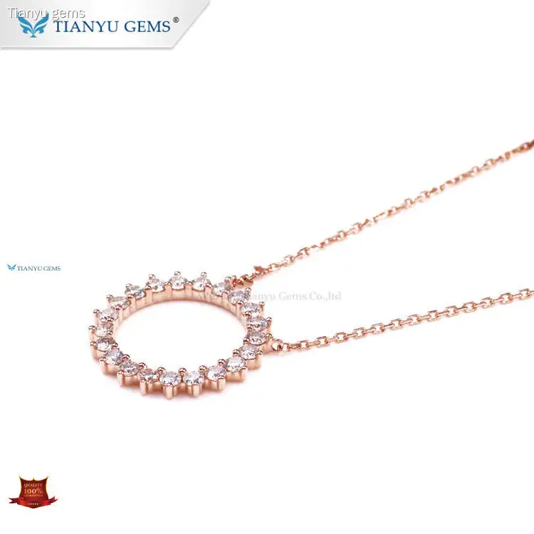 Tianyu gems | New lab diamond pendant necklace Manufacturers 1